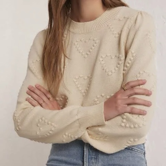 Z Supply All We Need is Love Sweater NWT, Size XL - Picture 3 of 8